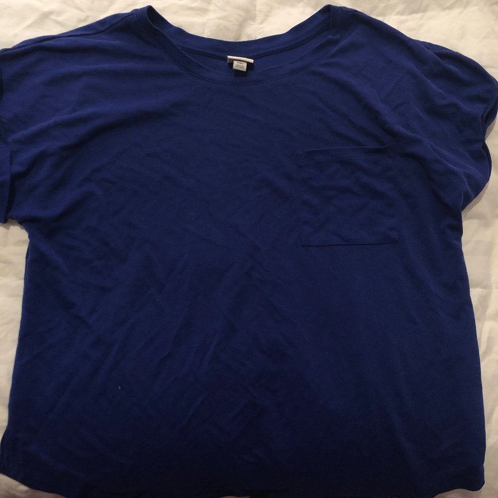 TARGET ROYAL BLUE PLUS SIZE TOP